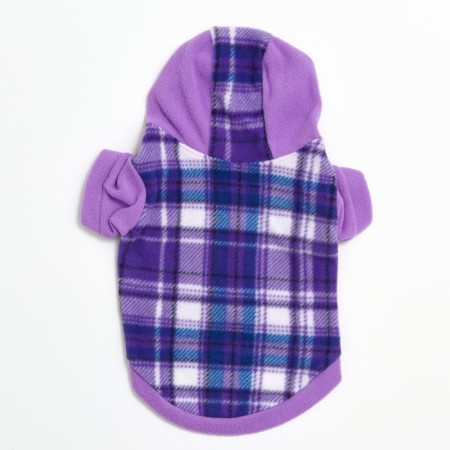 Sweatshirt with a hood for dogs, size M, lilac cell (DS 25, Osh 36, Osh 42 cm)-7