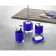 Black toilet brush, blue