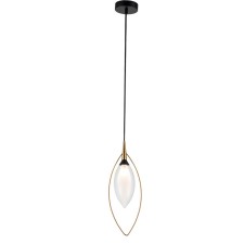 Suspension Indigo lamp, 13001/1p Black. 1x25W, G9, 140x100x425/1940 mm, matte white color