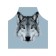 Apron kitchen with a “wolf look” photo print, adjustable, size OS