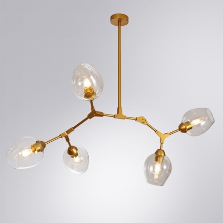 ARTE LAMP Yuka A4103SP-5GO, E27, 5x60 watts, 70x90x35 cm, golden, golden-2