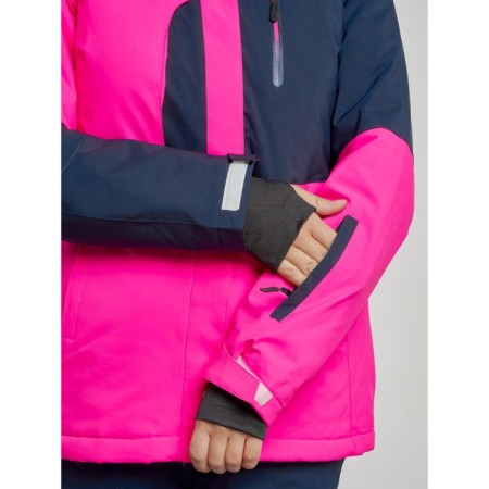 Ski jacket women's winter, size 42, pink color-5