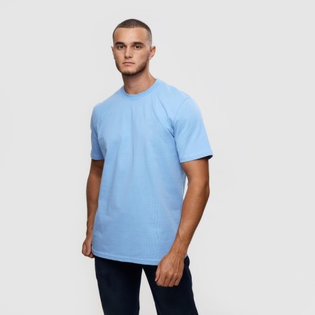 T -shirt male, blue color/print mix, size S-2