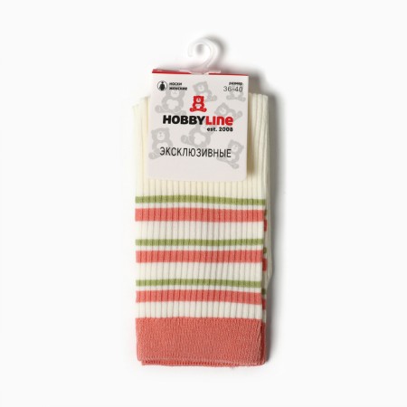 Women's socks, color pink size 36-40-2