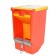 Bunker feeder for rabbits, plastic, with a lid