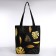 Bag Schoper "Leaves", 40x12x38 cm, black color