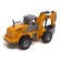 Excavator inertial "Stroykhnika", lighting effects, mobile parts, yellow color