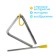 Musical toy "Triangle", 10 cm