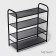 Metal shoe LadOM, 4 tiers, 60 × 27 × 64 cm, black color