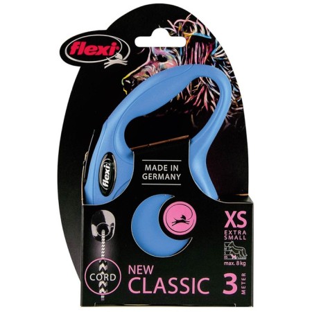 Roulette Flexi New Classic XS (up to 8 kg) 3 m cable, blue-3
