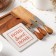 Set for supplying cheese "Marble", 3 knife, board, 21 × 14 × 2.5 cm, acacia