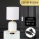 Rionfo table lamp E14 40W white 13x13x26 cm