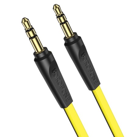Audio Borofone BL6, Jack 3.5 mm (M) -Jack 3.5 mm (M), TPE braid, 2 m, yellow-1