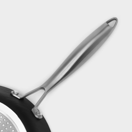 Pan Magistro Rock Stone, D = 26 cm, h = 4.8 cm, anti -stick coating, induction, black color-4