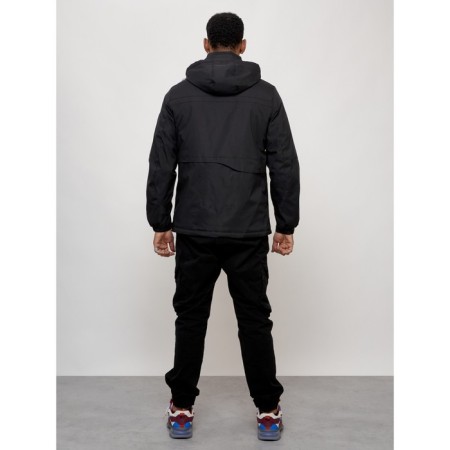 Sports male jacket, size 54, black color-3