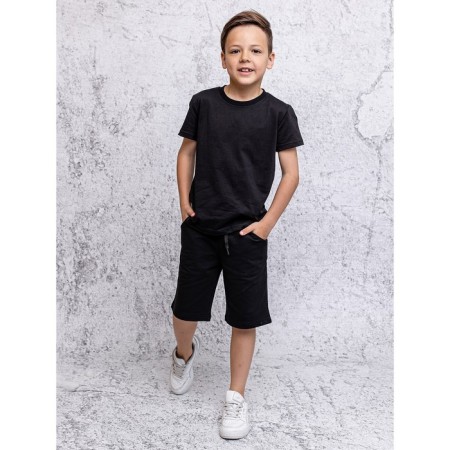 Shorts for a boy, height 140 cm, black color