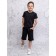 Shorts for a boy, height 140 cm, black color