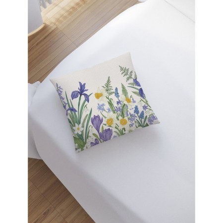 Decorative pillowcase "Summer paints", on a zipper, size 45x45 cm-1