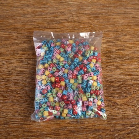 Кости игральные, 1000 шт, 0.5 х 0.5 см-1