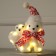 LED figure "Bear with a bearish" 20 × 17 × 9 cm, phlock, batteries CR2032x2 (not complete), glow of warm white