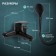 Bath mixer Zein Z3838, single -leaf, shower set, watering can 5 modes, black