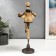 Souvenir Polystone stand "African with a dish, in a gold outfit" 31.5x10.5x12.5 cm