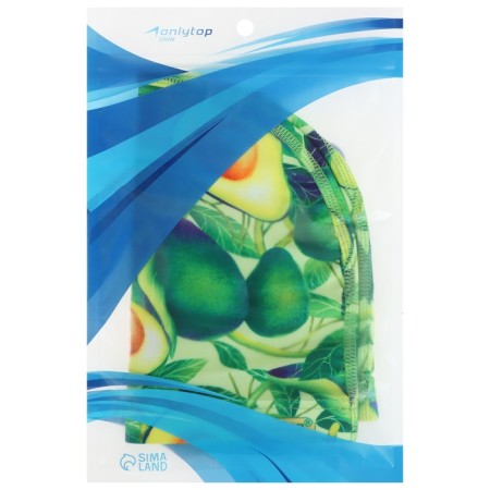 Hat of swimming adult onlytop "avocado", fabric, girth 54-60 cm-4