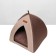 House "Vigva", Rogozhka, Foamen, 40 x 40 x 42 cm, beige/brown