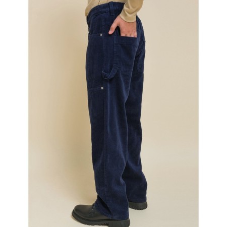 Pants for boys, height 146 cm, dark blue color-6