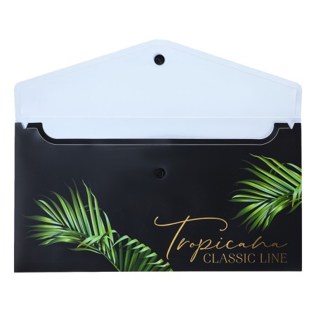 The convert folder on the Travel button, 260 x 140mm, 180MKM, DEVENTE Tropicana, foil embossing, 3071241, mix-3