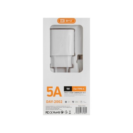 The BYZ U40, 1 USB, 18 W, 5 A, USB cable - Type -C, 1 m, pd, white-7