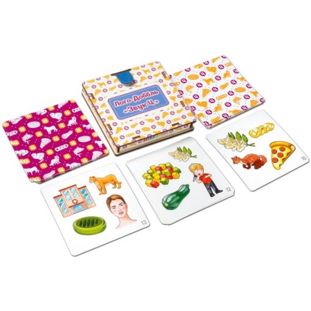 Set of cards "Logo-random. Sound Ts "