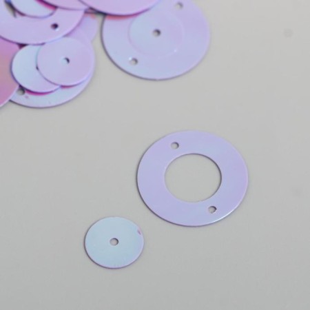 Sequins "circle in the ring" Lilac set 30 g d = 2 cm-1