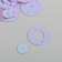 Sequins "circle in the ring" Lilac set 30 g d = 2 cm