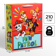 Gift package, 31x40x11 cm, packaging, puppy patrol