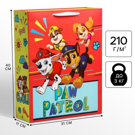 Gift package, 31x40x11 cm, packaging, puppy patrol