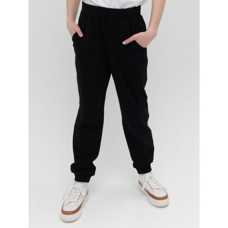 Брюки для девочек, рост 164 см, цвет чёрный