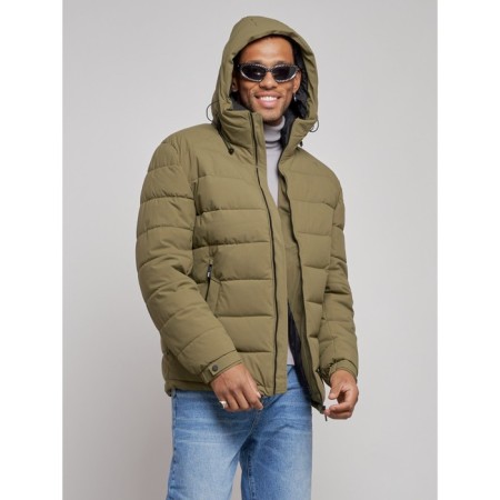 Sports male winter, size 54, khaki color-5