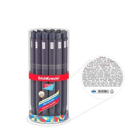 Ballic pen Autom. Erichkrause Colortouch dots in Blue, node 0.7 mm, flu, black. Syn.-7