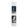 A tablet stand, adjustable, folding, rubber inserts, black