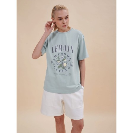 Female T -shirt, size l, color menthol-4