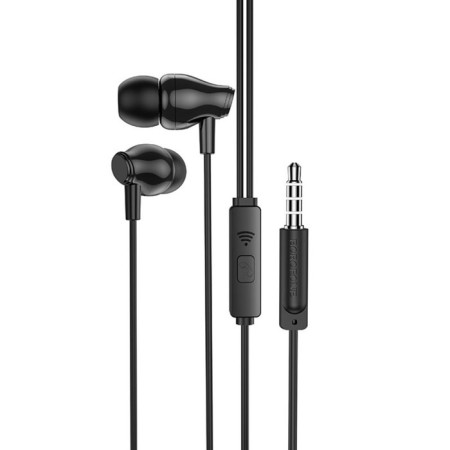 Headphones Borofone BM61 Wanderer, vacuum, microphone, jack 3.5 mm, cable 1.2 m, black-1