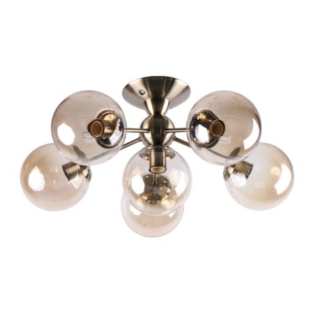 Lamp ceiling Economy light 20905/6AB AMB, 6x60W, E27, 27x62x62 cm, bronze color