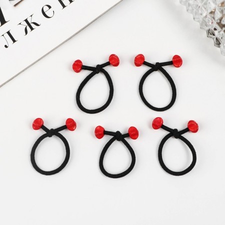 Hair gum "Magic" (set 5 pcs) 2.5 cm,-1