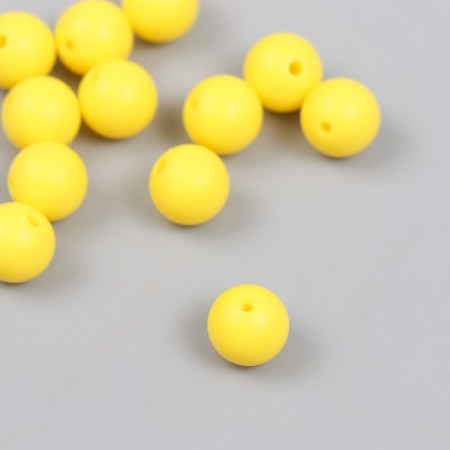 Busina silicone "Round" bright yellow d = 0.9 cm