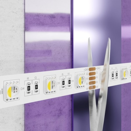 LED tape Maytoni, 24V, IP20, 5050, 19.2W/m, 3000k, 5 m, glow RGB+W-3