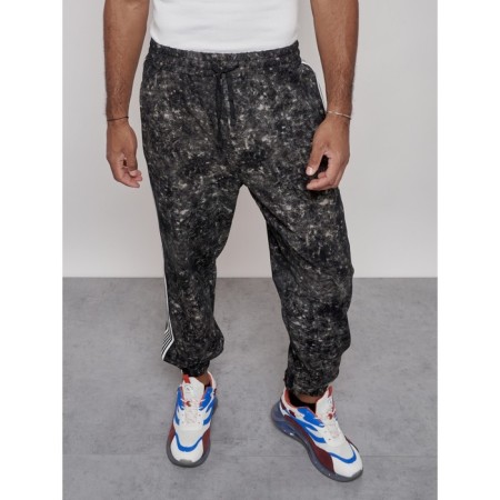 Joggers male, size 48, black color-13