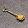 Koshelki souvenir "Shovel", brass, amber
