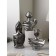Set of figures "Woman Warrior", polystone, 42 cm, silver color