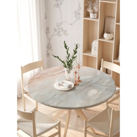 The tablecloth “Marble gradient”, round, oxford, elastic band, size 140x140 cm, diameter 105-120 cm-2